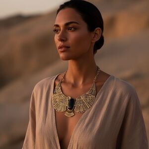 Nekhbet God Of The Sky Statement Necklace